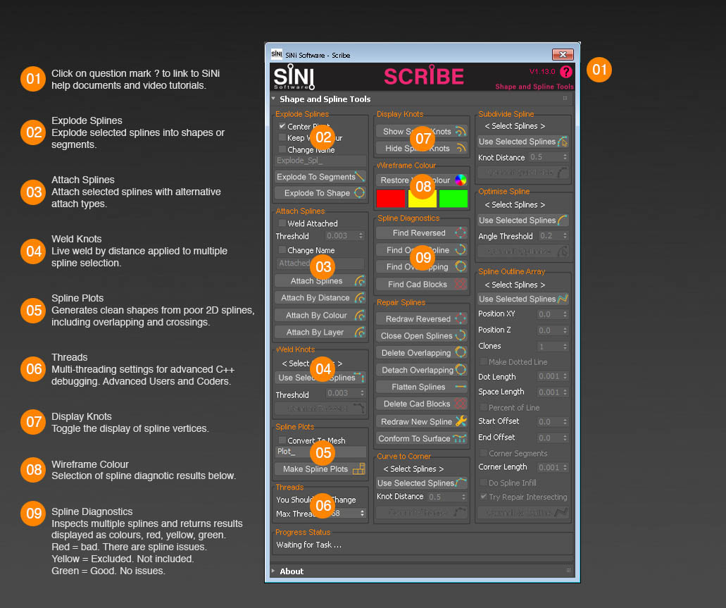 Image of SiNi Software Scribe Interface