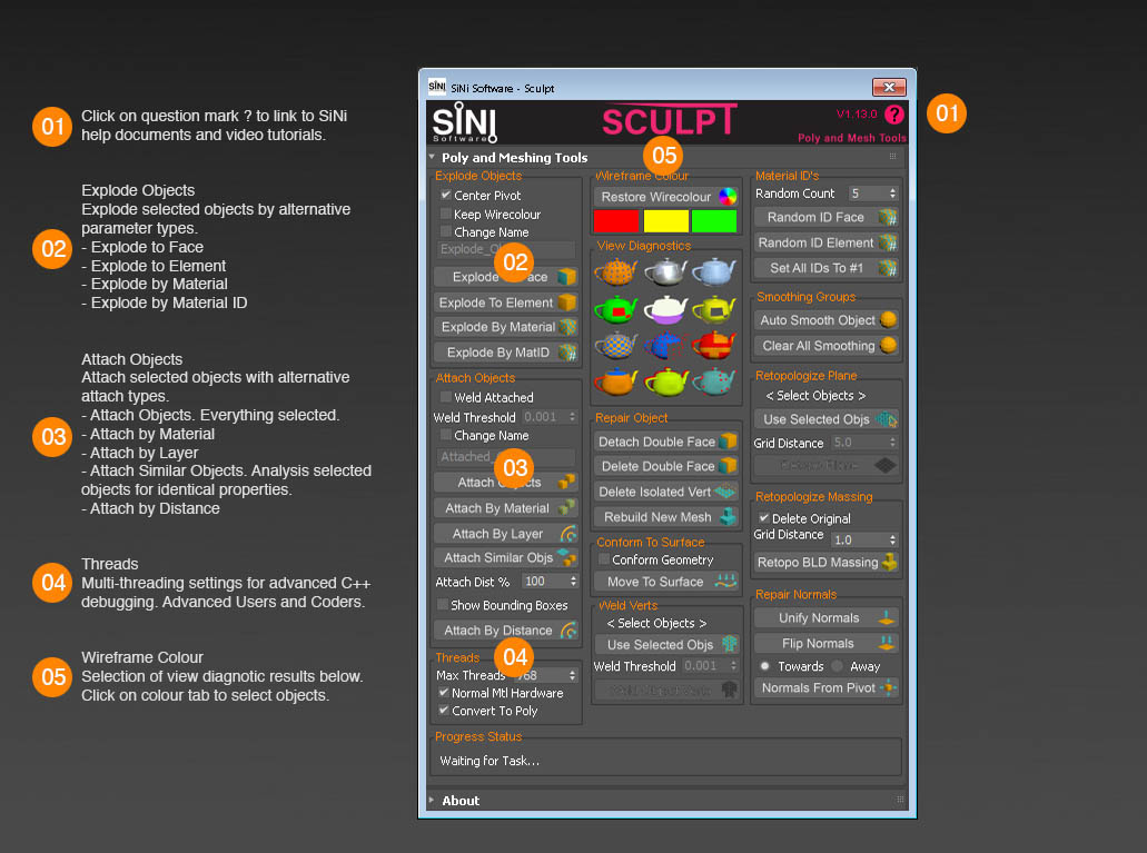 Image of SiNi Software Sculpt Interface