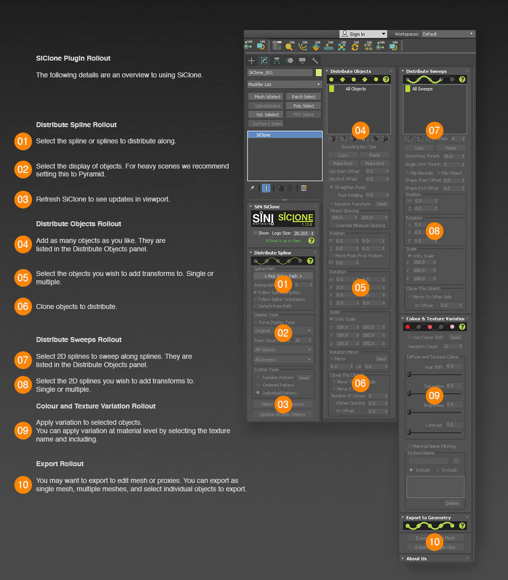 Image of SiNi Software SiClone Interface