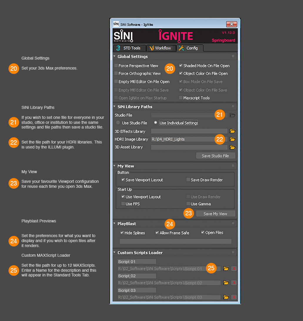 Image of SiNi Software Springboard Interface